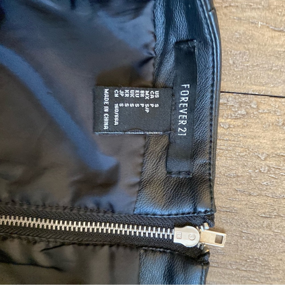 Leather Mini Skirt